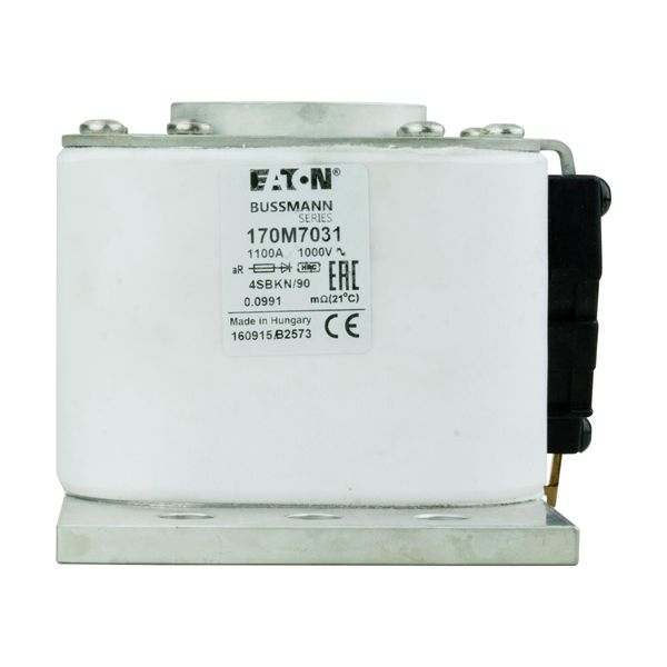 Fuse-link, high speed, 1100 A, AC 1000 V, size 4, 100 x 133 x  90 mm, aR, IEC, single indicator image 14