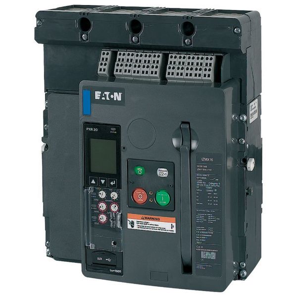 Circuit-breaker, 4 pole, 1600A, 50 kA, Selective operation, IEC, Fixed image 4