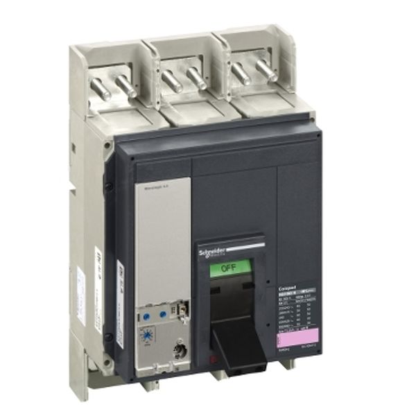 circuit breaker ComPact NS1000N, 50 kA at 415 VAC, Micrologic 5.0 E trip unit, 1000 A, fixed,3 poles 3d image 3