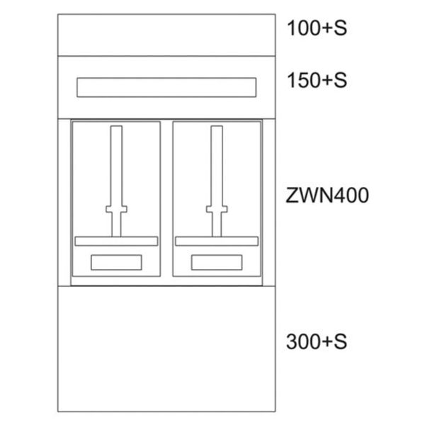 BP-U-3S-NN-600/10-2Z Eaton xEnergy Basic meter cabinet equipped image 1