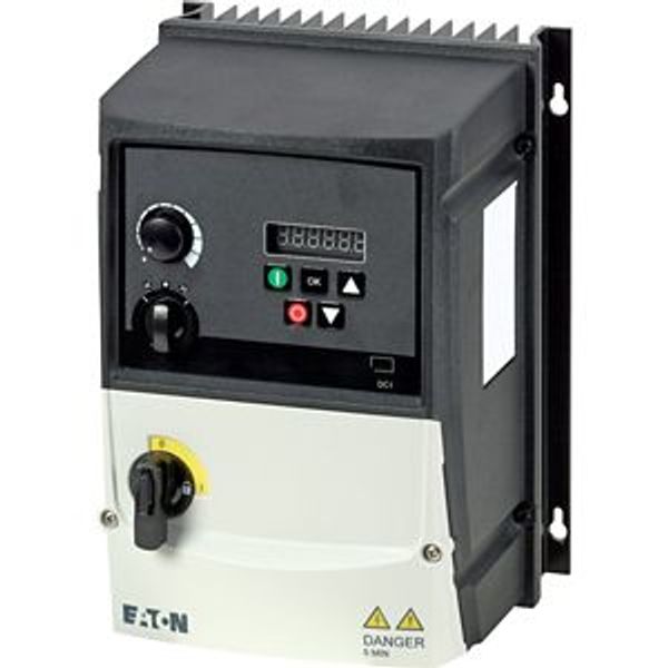 Variable frequency drive, 400 V AC, 3-phase, 5.8 A, 2.2 kW, IP66/NEMA 4X, Radio interference suppression filter, Brake chopper, 7-digital display asse image 4