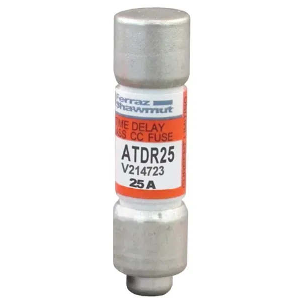 Fuse ATDR - Class CC - Time-Delay 600VAC 300VDC 25A Ferrule image 1