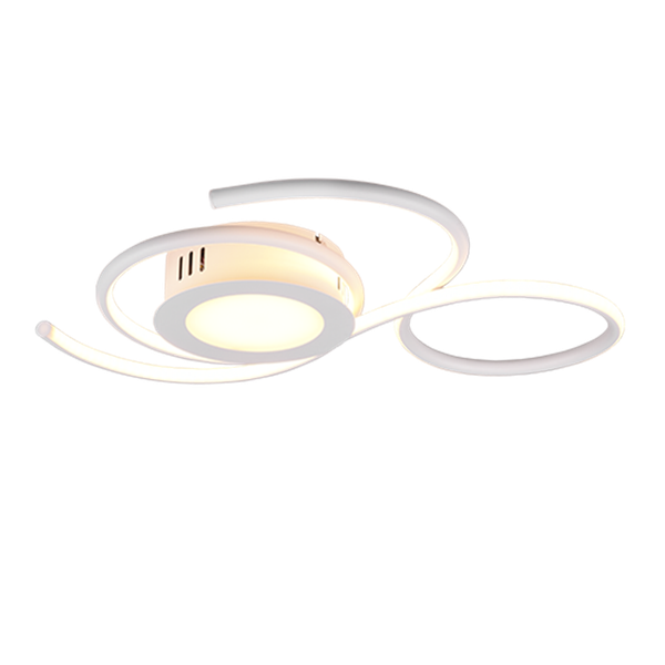 Jive LED ceiling lamp 50 cm matt white image 1