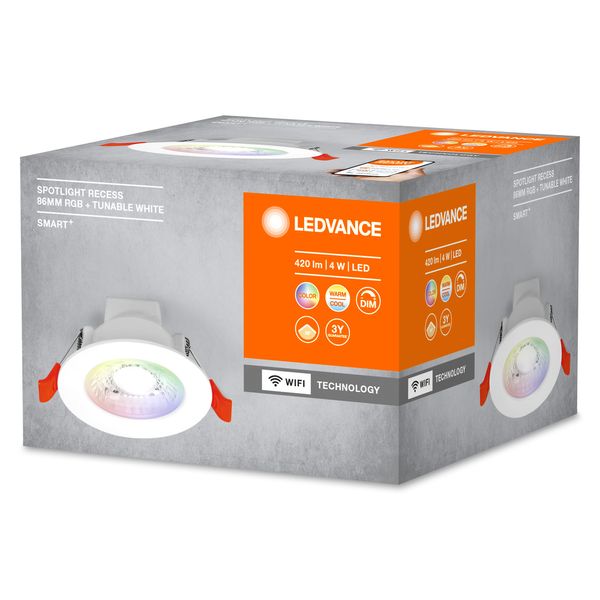 SMART RECESS DOWNLIGHT TW AND RGB 86mm 36° RGB + TW image 12