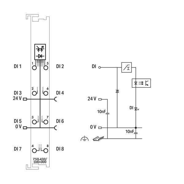 8-channel digital input 24 VDC 3 ms dark gray image 5