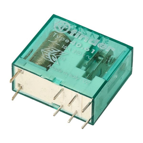 PCB/Plug-in Rel. 5mm.pinning 1CO 16A/12VUC bistable/AgCdO (40.61.6.012.0000) image 6