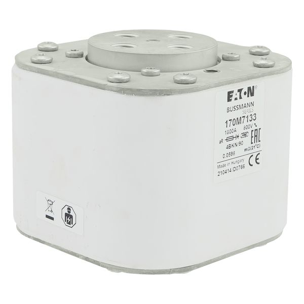 Fuse-link, high speed, 1800 A, AC 800 V, size 4, 120 x 105 x 91 mm, aR, IEC, single indicator image 26