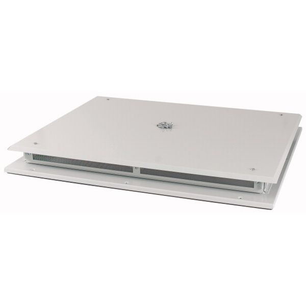 Top plate, ventilated, W=1100mm, IP42, grey image 1