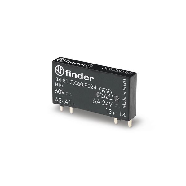 Ultra-Slim PCB relay SSR 1NO 6A/24VDC out. 5VDC/Sensitive (34.81.7.005.9024) image 4