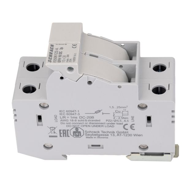 Fuse Carrier 2-pole, 20A, 1000V-DC, 10x38 for photovoltaik image 3