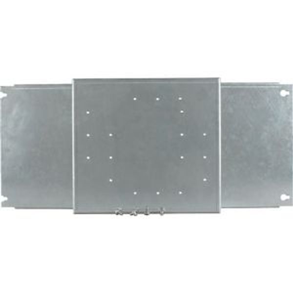 Mounting plate + front plate for HxW=500x400mm, NZM3, vertical, with rotary door handle image 2