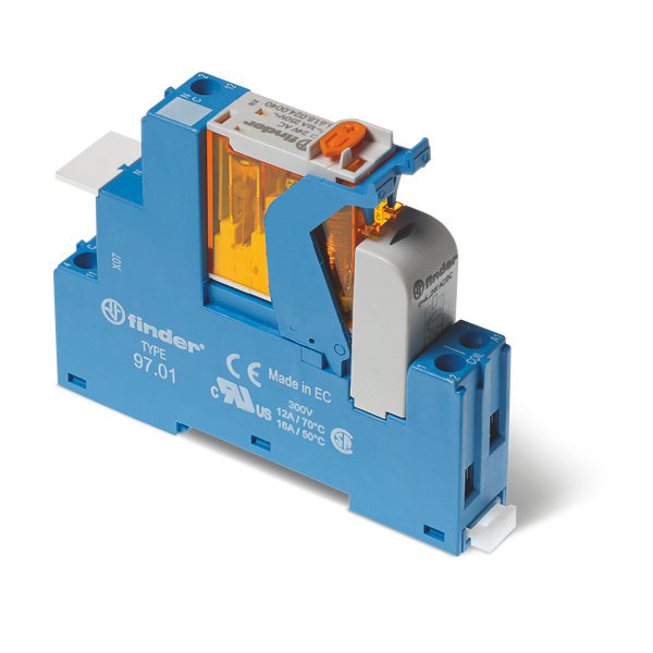 Rel. interface Mod.screw 1CO 16A/110VDC/Agni/LED/diode (4C.01.9.110.0050) image 1