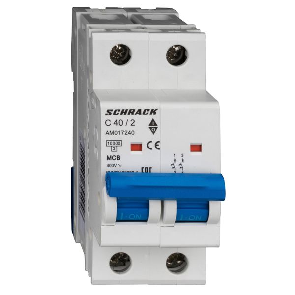 Miniature Circuit Breaker (MCB) AMPARO 10kA, C 40A, 2-pole image 1