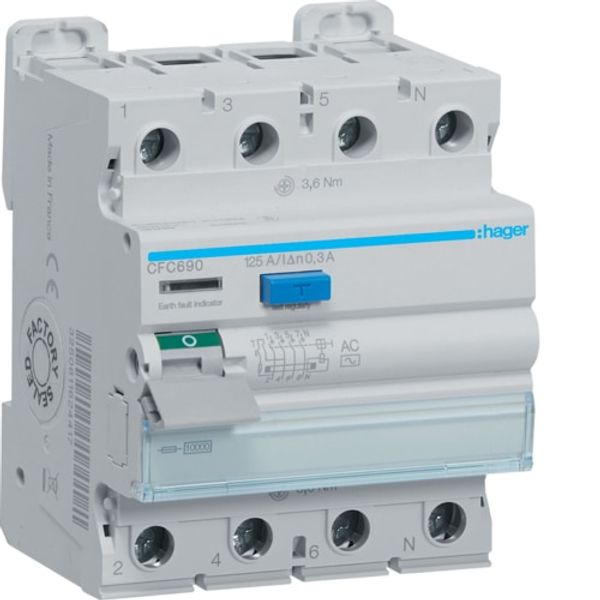 AC LEAKAGE RELAY 300mA 4X125A image 1