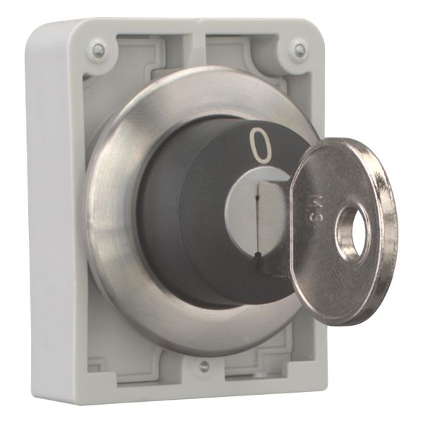 Key-operated actuator, Flat Front, maintained, 2 positions, MS3, Key withdrawable: 0, I, Bezel: stainless steel image 14