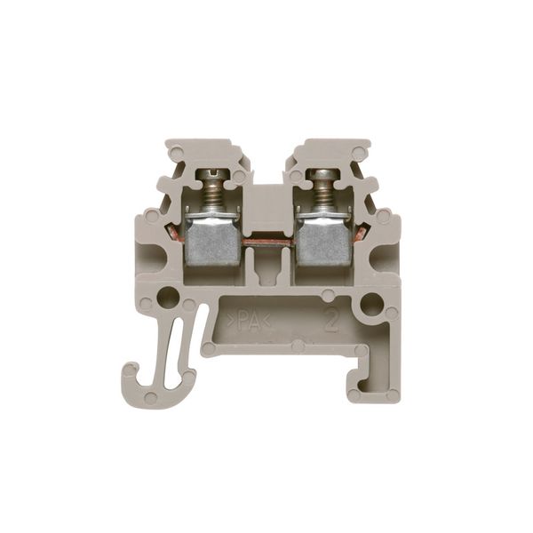 Feed-through terminal block, Screw connection, 1.5 mm², 400 V, 17.5 A, image 1
