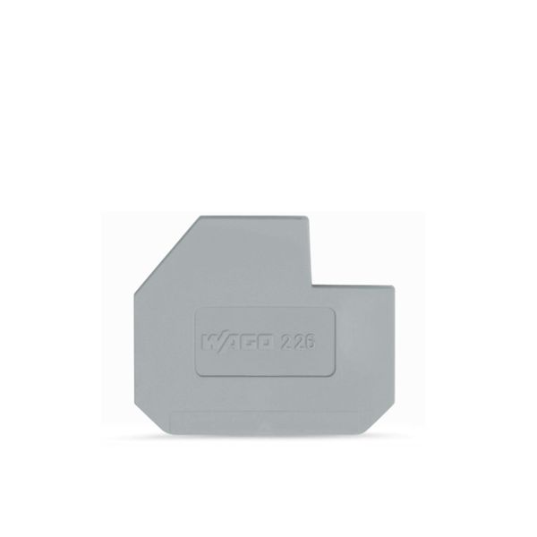 End plate for 400 V, cut-out dimensions L1 1.5 mm thick gray image 2