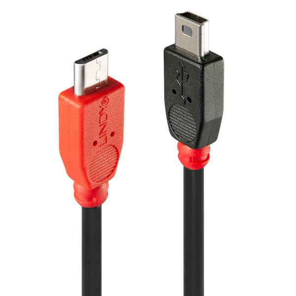 1m USB 2.0 Type Micro-B to Mini-B OTG Cable USB Type Micro-B Male to Mini-B Male image 1