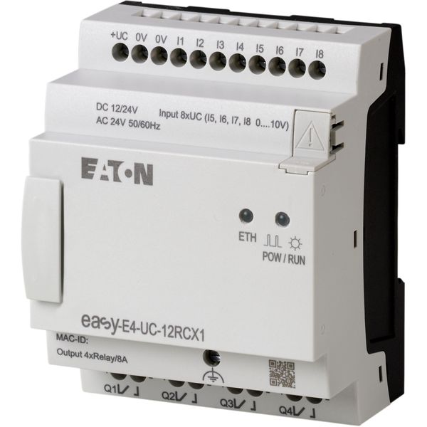 Control relays, easyE4 (expandable, Ethernet), 12/24 V DC, 24 V AC, Inputs Digital: 8, of which can be used as analog: 4, screw terminal image 8