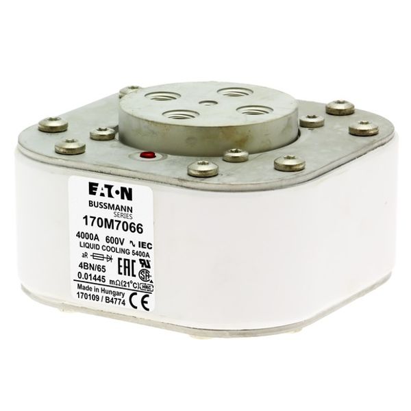 Fuse-link, high speed, 3000 A, AC 690 V, size 4, 105 x 120 x 67 mm, aR, IEC, single indicator image 3