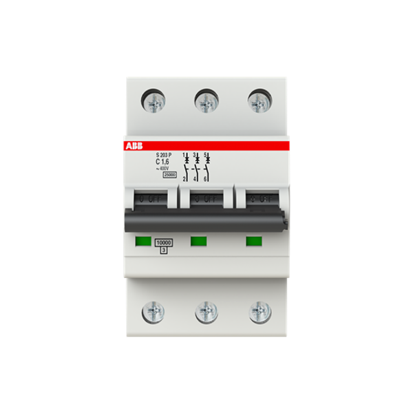 S203P-C1.6 Miniature Circuit Breaker - 3P - C - 1.6 A image 6