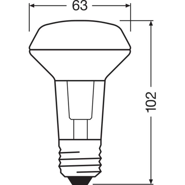 PARATHOM® R63 4.3W 827 E27 image 6