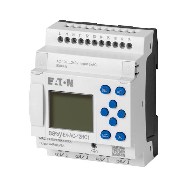 Control relays easyE4 with display (expandable, Ethernet), 100 - 240 V AC, 110 - 220 V DC (cULus: 100 - 110 V DC), Inputs Digital: 8, screw terminal image 18