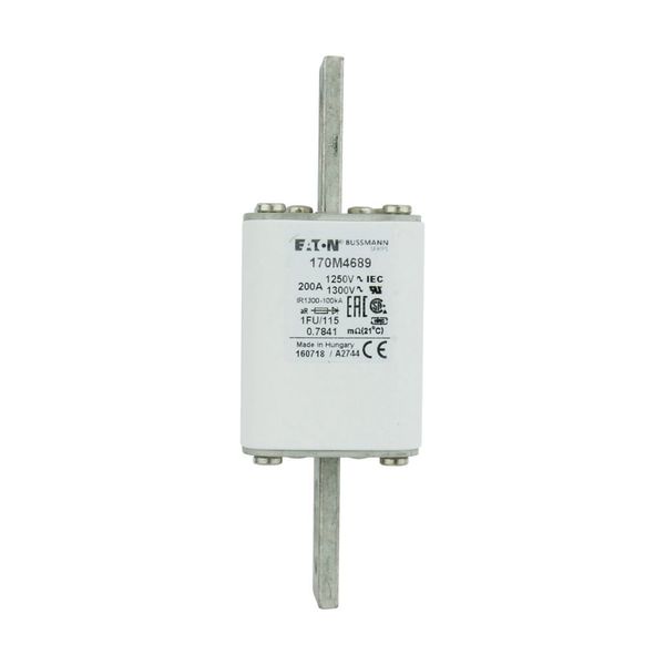 Fuse-link, high speed, 200 A, AC 1250 V, size 1, 53 x 69 x 160 mm, aR, IEC, UL image 7