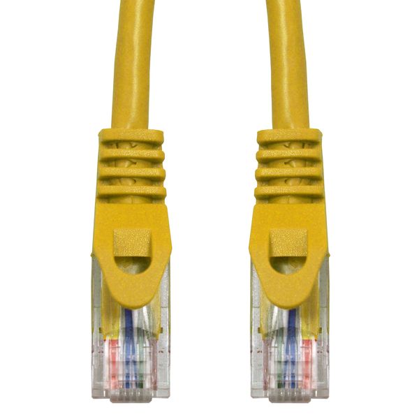 Patchcord RJ45 unshielded, Cat.5e, PVC, yellow, 3.0m image 2