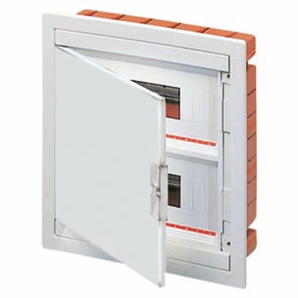 FLUSH MOUNTING ENCLOSURE - WITH BLANK DOOR - PRE-FITTED WITH TERMINAL BLOCK HOUSING (12X2) 24 MODULES IP40 image 2