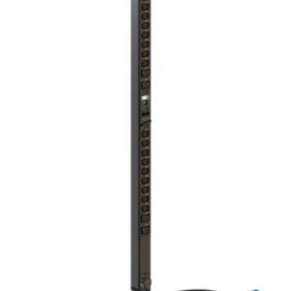 Intelligent PDU, metered (Base version), Zero-U, 1 phase 16A, 18 C13 outlets + 4 C19 outlets, with cord locking image 1