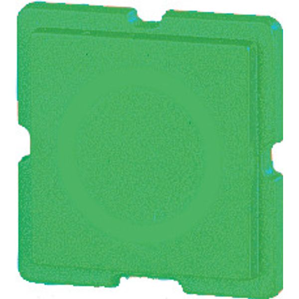 Button plate, 18 x 18 mm, green image 1