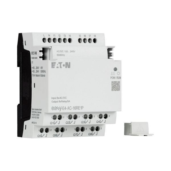 I/O expansion, For use with easyE4, 100 - 240 V AC, 110 - 220 V DC (cULus: 100-110 V DC), Inputs/Outputs expansion (number) digital: 8, Push-In image 18