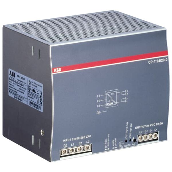 CP-T 24/20.0 Power supply In: 3x400-500VAC Out: 24VDC/20.0A image 3