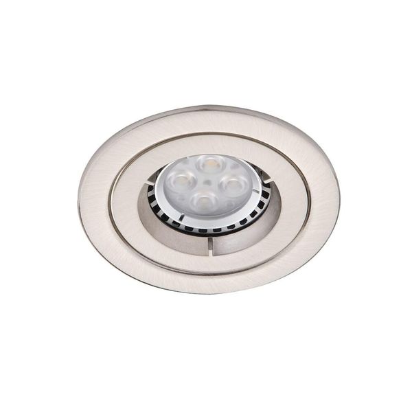 iCage Mini GU10 Die-Cast Fire Rated Downlight Satin Chrome image 1