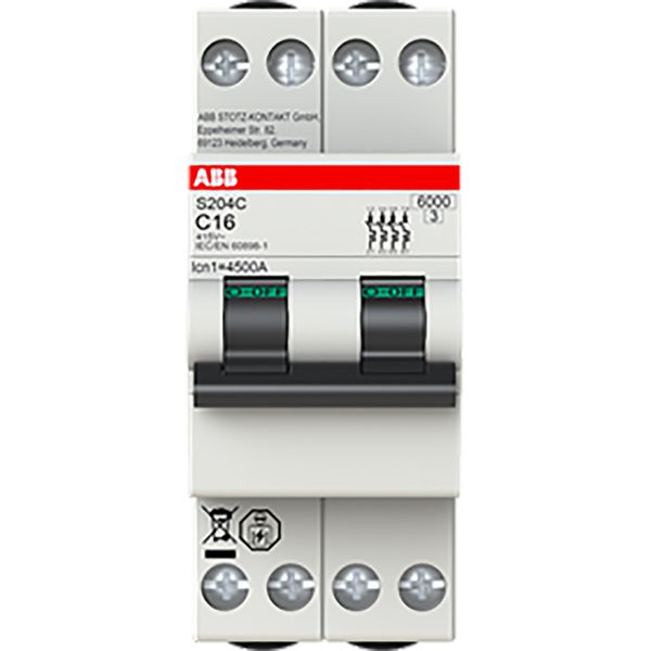 S204C-B10 Miniature circuit breaker - 4P - B - 10 A image 2