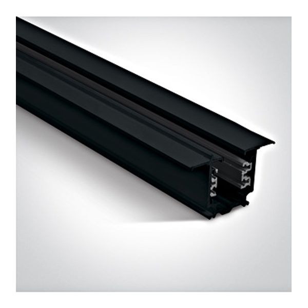 3PH-recessed track square 3m, black image 1