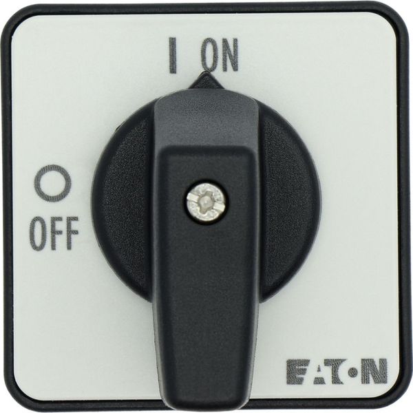 On-Off switch, T0, 20 A, flush mounting, 2 contact unit(s), 3 pole, with black thumb grip and front plate image 19