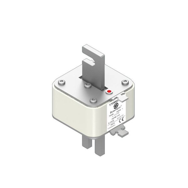 Fuse-link, high speed, 600 A, AC 4000 V, size 3, 76 x 76 x 302 mm, aR, IEC image 6