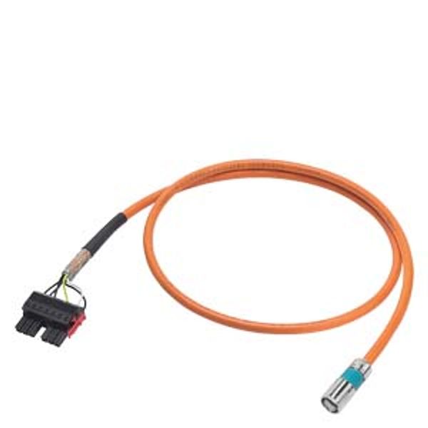 Power cable pre-assembled TYPE 6FX5002-5CN27 4X1,5C, SPEED-CONNECT SIZE 0.5 FOR SINAMICS 6FX5002-5CN27-1BC0 image 1