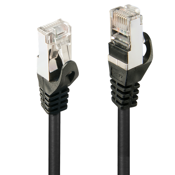 10m Cat.5e F/UTP Network Cable, Black RJ45, M/M, 100MHz, copper image 1