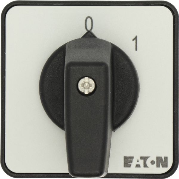 ON-OFF switches, T0, 20 A, flush mounting, 1 contact unit(s), Contacts: 2, 45 °, maintained, With 0 (Off) position, 0-1, Design number 15402 image 3