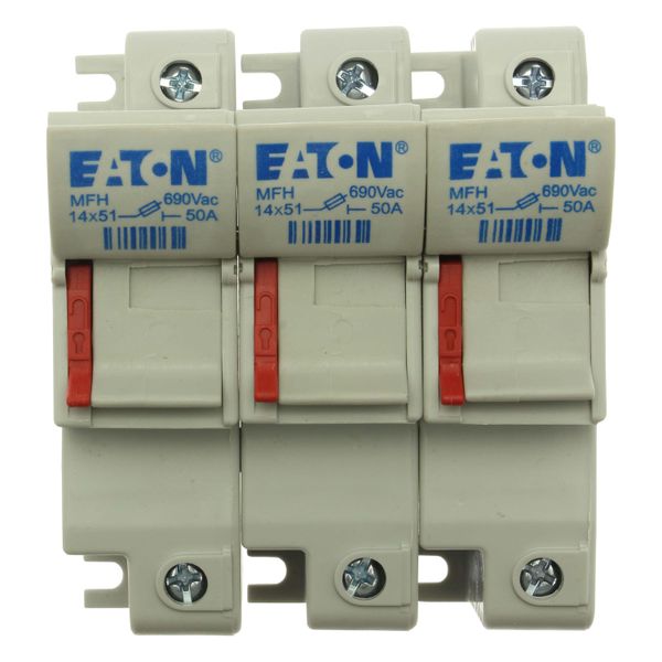 Fuse-holder, low voltage, 50 A, AC 690 V, 14 x 51 mm, 3P, IEC image 8