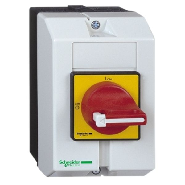 TeSys Vario enclosed, emergency switch disconnector, 10A, IP65, groundplate image 3