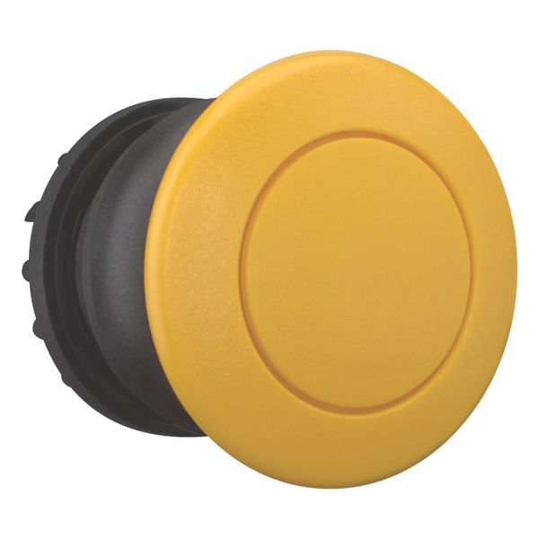Mushroom actuator, RMQ-Titan, Mushroom, momentary, Mushroom yellow, yellow, Blank, Bezel: black image 11