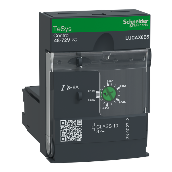 Standard control unit, TeSys Ultra, 0.15-0.6A, 3P motors, thermal magnetic protection, class 10, coil 48-72V AC/DC image 6