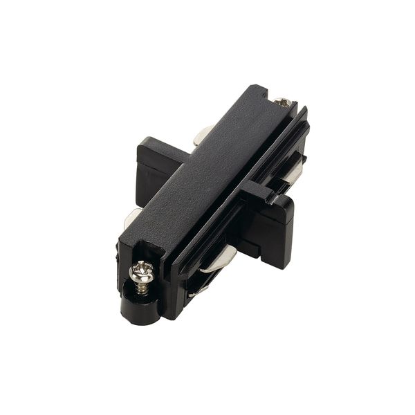 Longitudinal connector for HV-track, black, electrical image 1