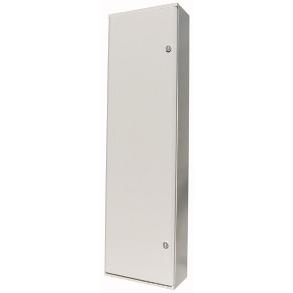 White floor standing distribution board with three-point turn-lock, W = 600 mm, H = 2060 mm, D = 300 mm image 1