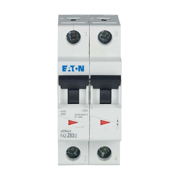 Miniature circuit breaker (MCB), 63 A, 2p, characteristic: Z image 8