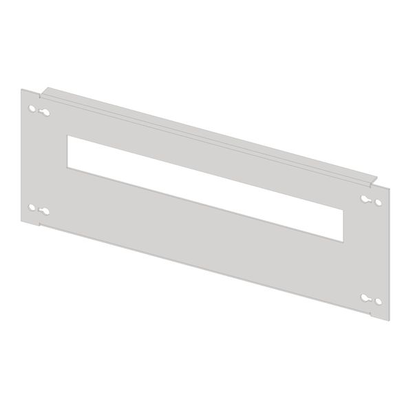 Slotted front plate 2G4K plastic, 21MW image 1